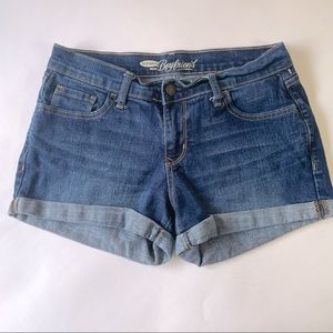 Old Navy blue jean boyfriend shorts size 4